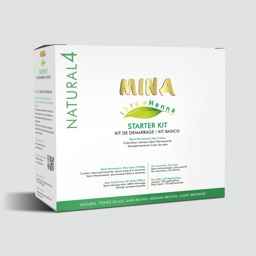 Professional Mina Brow Henna Starter Kit Eyebrow Tinting Kit Minaeyebrowtints 